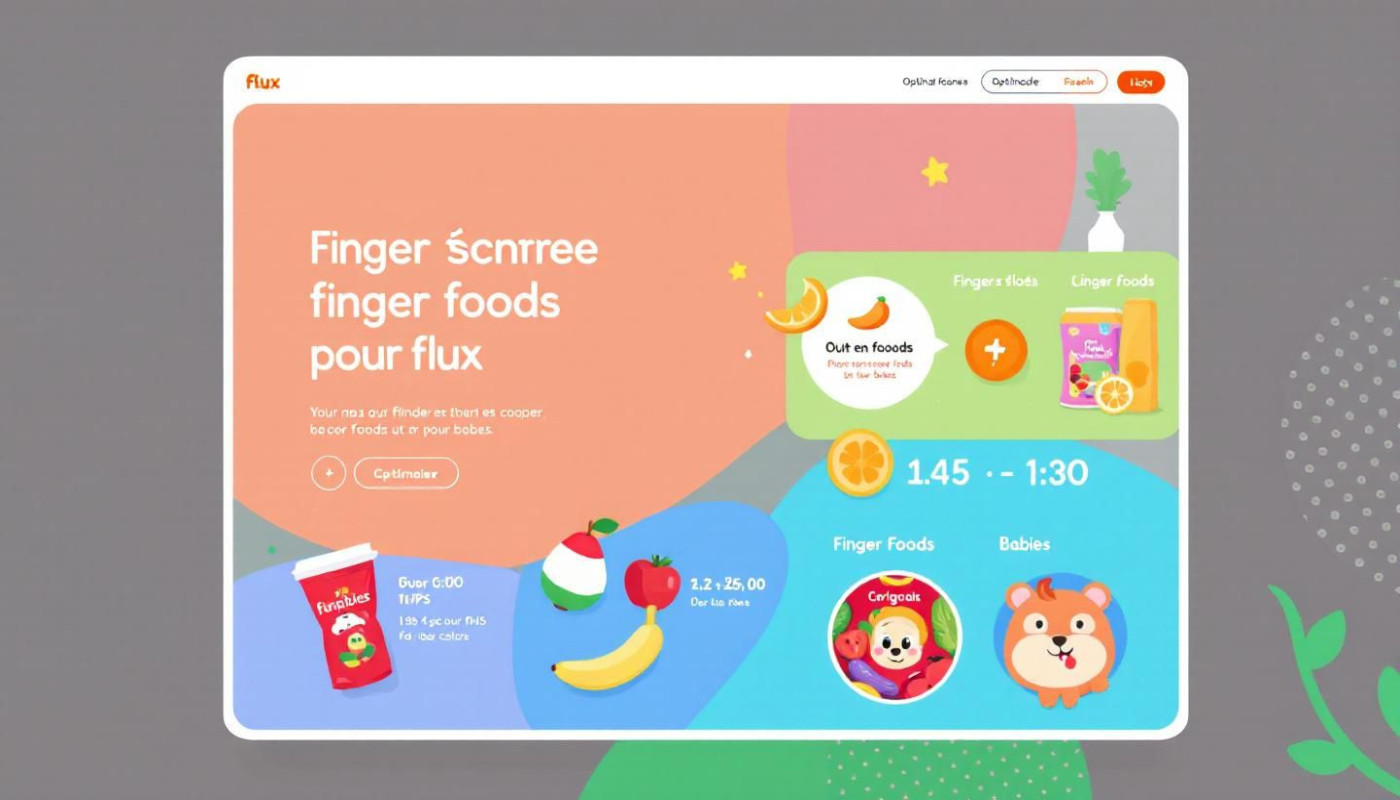 Les méthodes créatives pour introduire les finger foods dans l'alimentation infantile